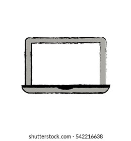 Laptop pc technology icon vector illustration graphic design