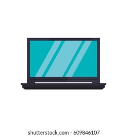 Laptop pc technology vector illustration graphic design