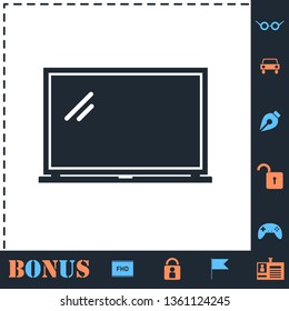 Laptop. Perfect icon with bonus simple icons