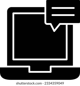 laptop phone chatting icon for download