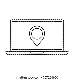 laptop pin map navigation device screen technology
