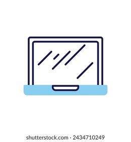 Laptop related vector icon. Isolated on white background. Vector illustration