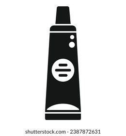 Laptop repair thermo paste tube icon simple vector. Data system. Fix app data