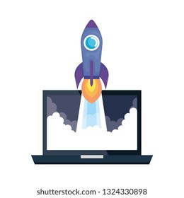 laptop with rocket launcher