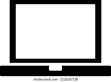 laptop screen blackout vector illustration, laptop vector, laptop illustration, for your design needs