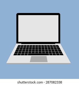 Laptop screen display Icon vector illustration.