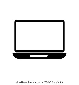 Laptop screen icon – minimal vector