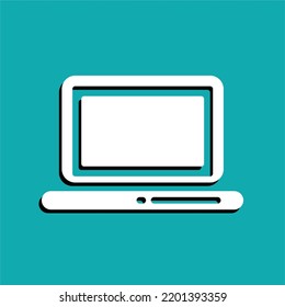 Notebook-Bildschirm mit moderner Ausstattung