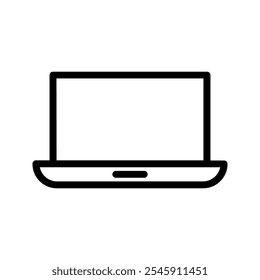 Laptop screen or notebook display icon. on a white background. icon simple.