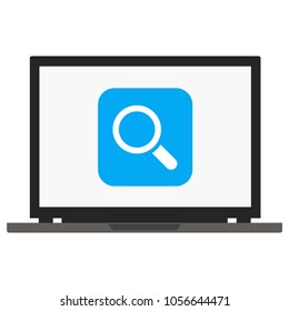 laptop search icon