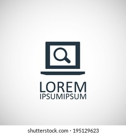 laptop search icon