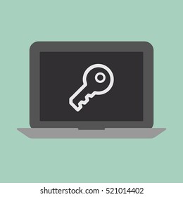 Laptop security concept