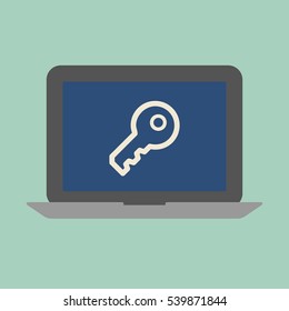 Laptop security concept