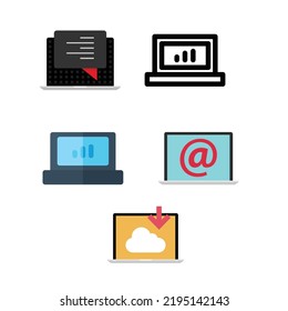 Laptop Seo And Web Vectors. You can use these vectors for your commercial projects