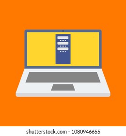 Laptop Server Icon Stock Vector (Royalty Free) 1080946655 | Shutterstock
