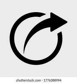 laptop with Share icon in simple design. Share sign and symbol vector design. Vector illustration.