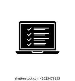 Notebook mit Checkliste - Verwaltung und Planung digitaler Aufgaben