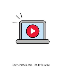 Laptop Showing E-Learning Platform, Representing Online Classes, Study Modules, Educational Content, and Remote Learning Experiences