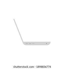 laptop side view design, Digital technology and communication theme Vector illustration