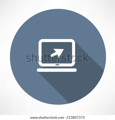 Laptop sign icon