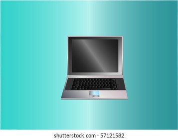 laptop silver ( background on separate layer )