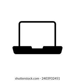 Plantilla de diseño de iconos simples para portátiles