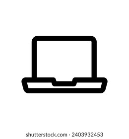 Laptop simple icon design template