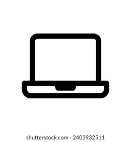 Einfache Design-Vorlage für Laptop-Icons
