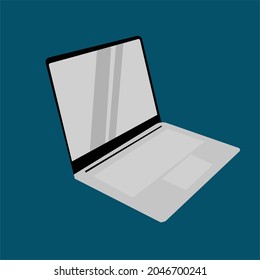 laptop simple vector design for logo or illustration