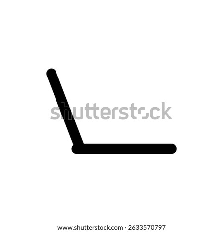 Laptop Slightly Open Showing Work Mode and Office Productivity