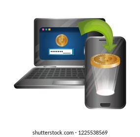laptop and smartphone with nem