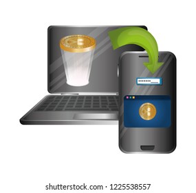 laptop and smartphone with ripple