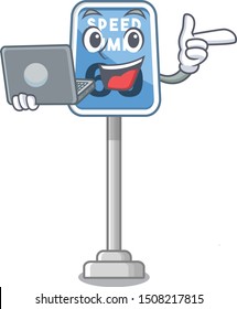 With laptop speed limit with the character shape