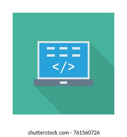 laptop square flat