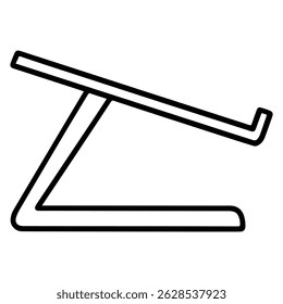 Laptop stand icon on white background vector
Vector icon remote work freelance