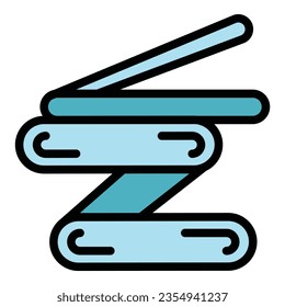 Symbol für den Laptop-Stand, Vektorgrafik. Schreibtischcomputer. Einstellbare Arbeitsfarbflaeche