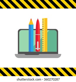 Laptop and stationary