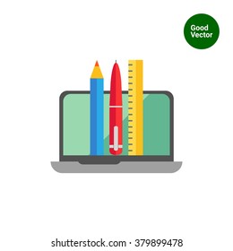 Laptop and stationary