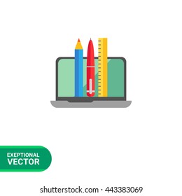 Laptop and stationary