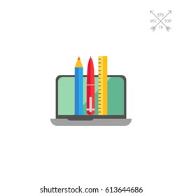 Laptop and stationary