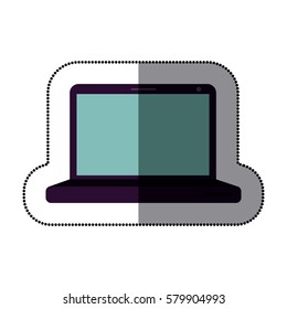 laptop stock icon image, vector illustration design