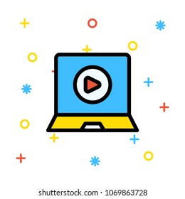 laptop streaming video 