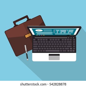 Laptop suitcase and Worktime design
