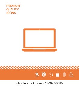 Laptop symbol Icon. Graphic elements for your design