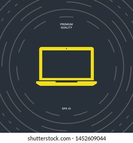 Laptop symbol Icon. Graphic elements for your design