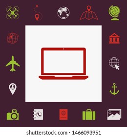 Laptop symbol Icon. Graphic elements for your design