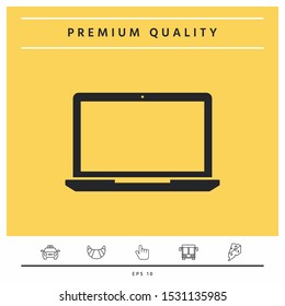 Laptop symbol Icon. Graphic elements for your design