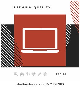 Laptop symbol Icon. Graphic elements for your design