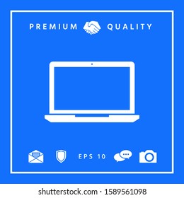 Laptop symbol Icon. Graphic elements for your design