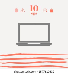 Laptop symbol Icon. Graphic elements for your design
